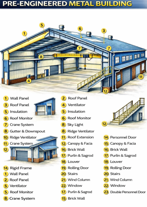 TOHID ENTERPRISES – TYPES OF BUILDING STRUCTURES (PEB)